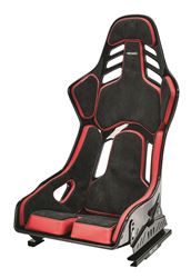 RECARO Podium - Alcantara Black & Red Leather 1