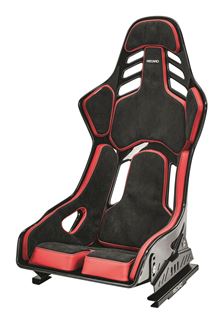 RECARO Podium - Alcantara Black & Red Leather 1