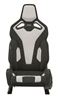 RECARO Sport C Seat - Leather White & Alcantara Black (Front)