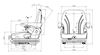 United Seats MGV35 Seat - Dimensions