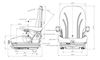 United Seats MGV55 Seat - Dimensions