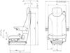 ISRI 6860/870 NTS Seat - Dimensions