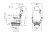 Pilot Supreme Smart Electrical Air P1101 Seat - Dimensions