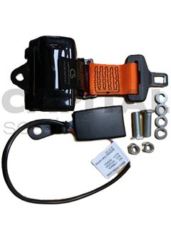 Retractable Lap Belt W/Switch RH Retractor - Orange Webbing