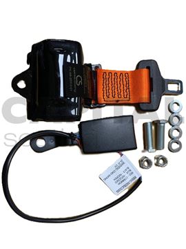 Retractable Lap Belt W/Switch RH Retractor - Orange Webbing