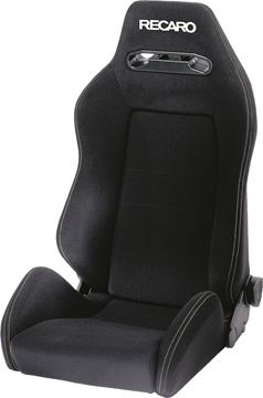 RECARO Speed - Perlon Velour Black with Silver Stitch Picture of Speed